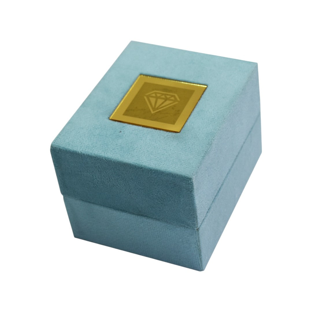 Jewellery Box With LED Light And Rotating Base 4x3x3"