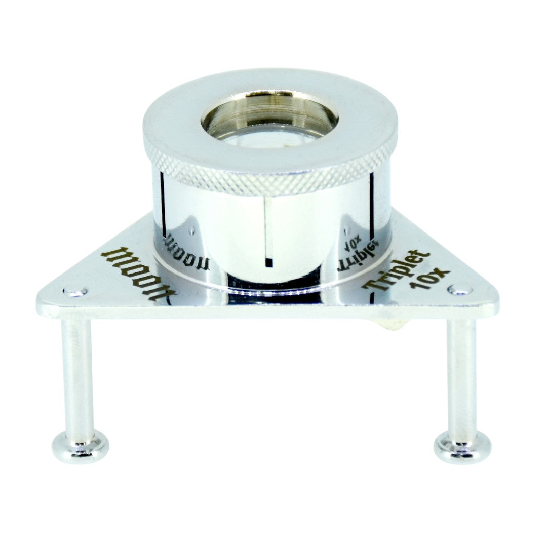 Tripod Ghodi Eye Loupe Magnifying Glass Lens Portable for Diamond & Gemstone Inspection, Sorting & Grading.