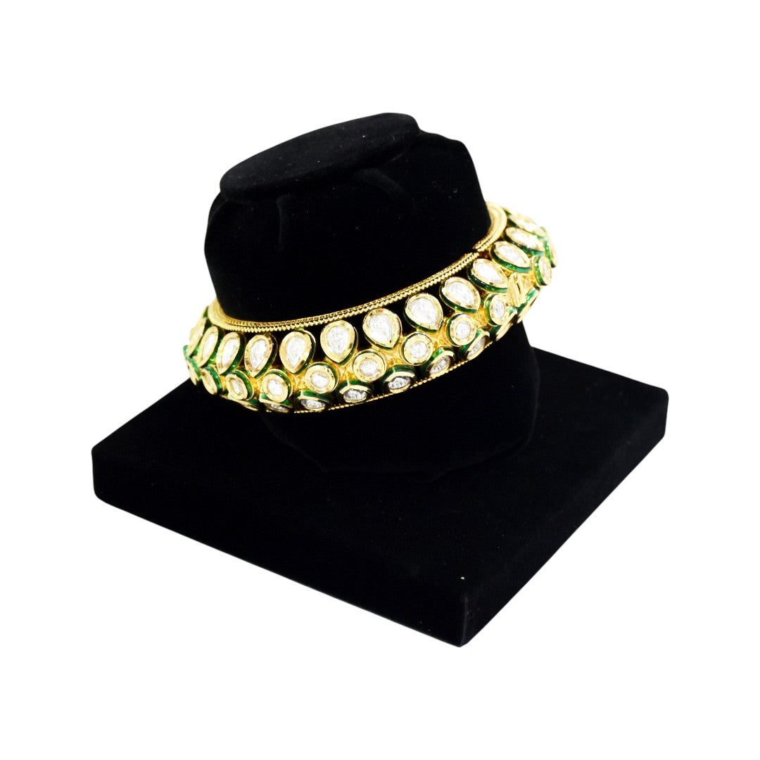 Black Flock Velvet Jewellery Display Stand.