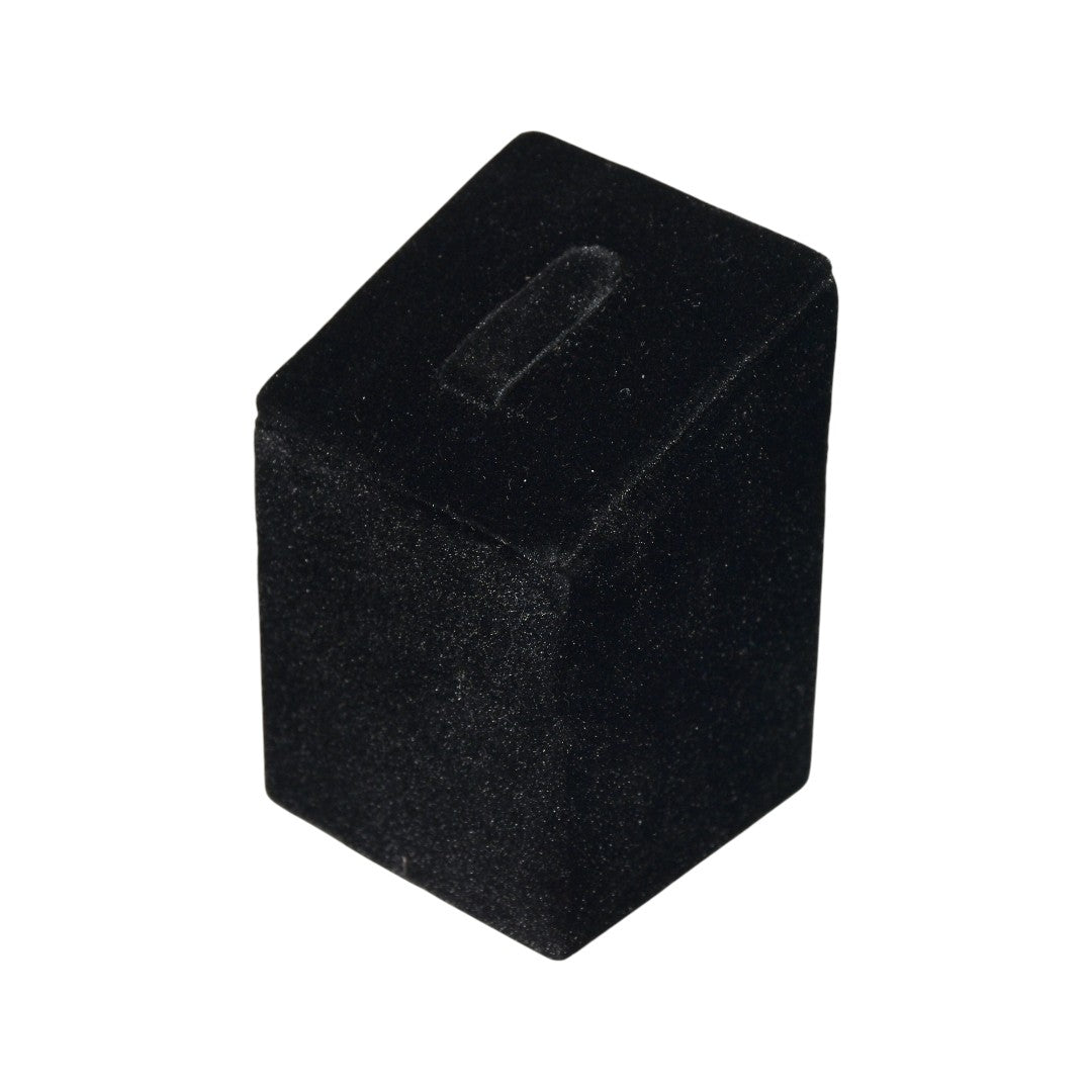 Black Flock Velvet Jewellery Display Stand.