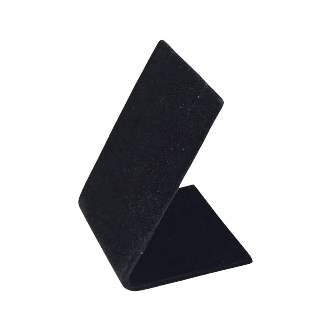Black Flock Velvet Jewellery Display Stand.