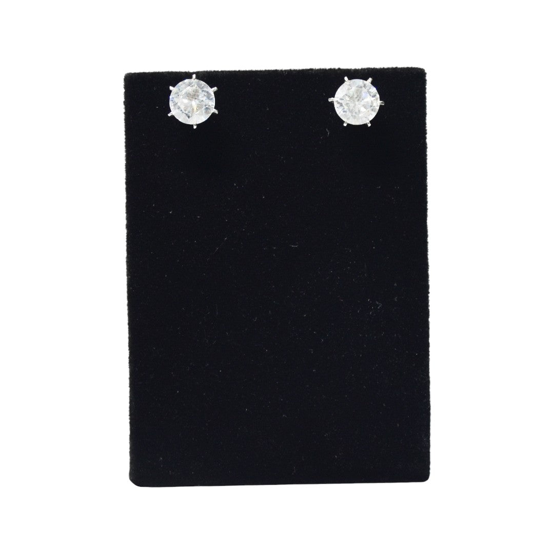 Black Flock Velvet Jewellery Display Stand.
