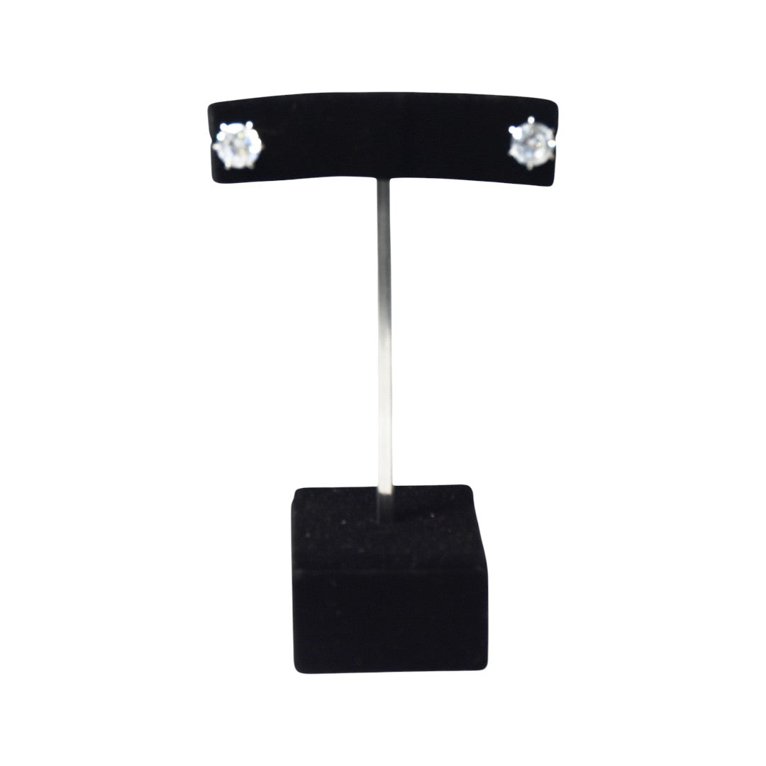 Black Flock Velvet Jewellery Display Stand.