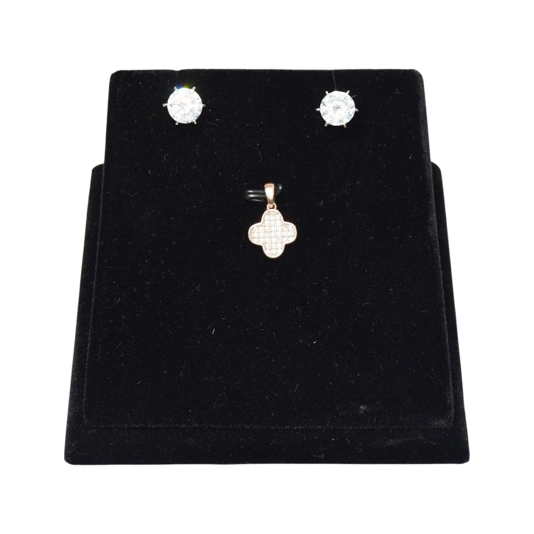 Black Flock Velvet Jewellery Display Stand.