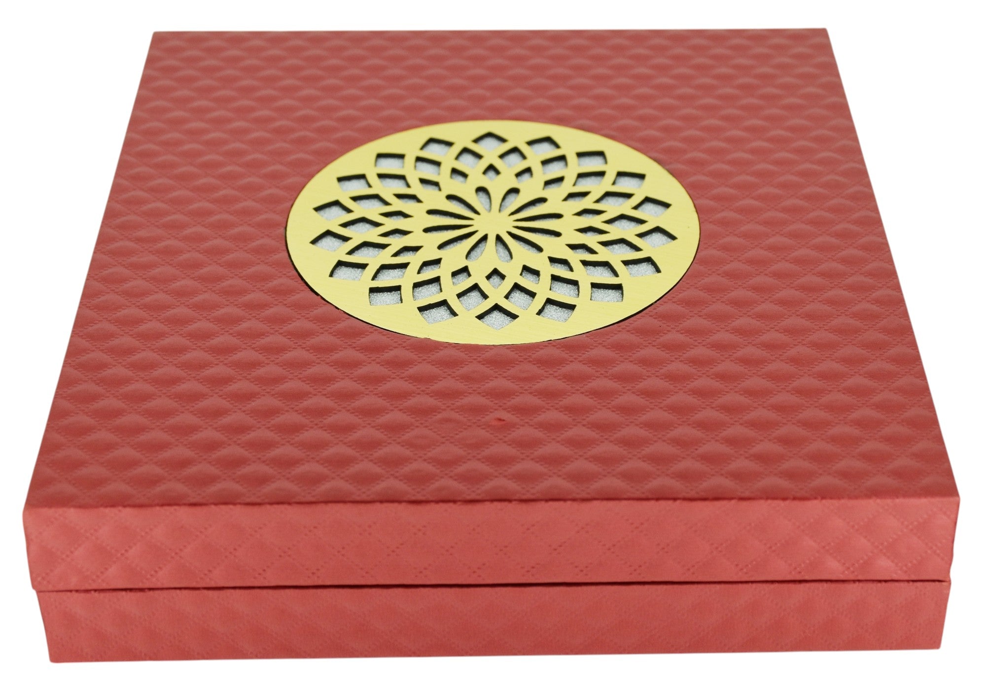 New Red Jewellery Box With Laser Cut Design & LED Light.