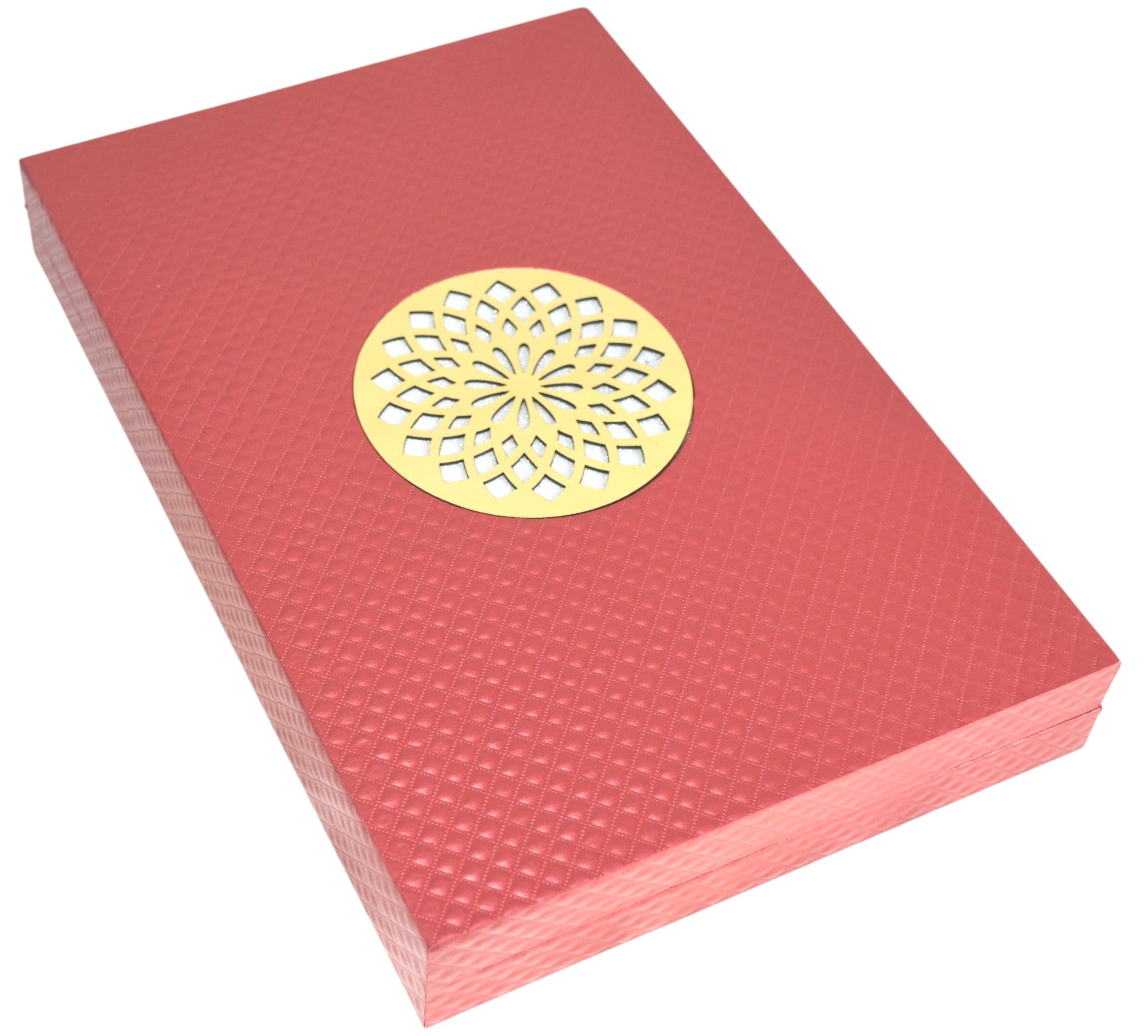 New Red Jewellery Box With Laser Cut Design & LED Light.