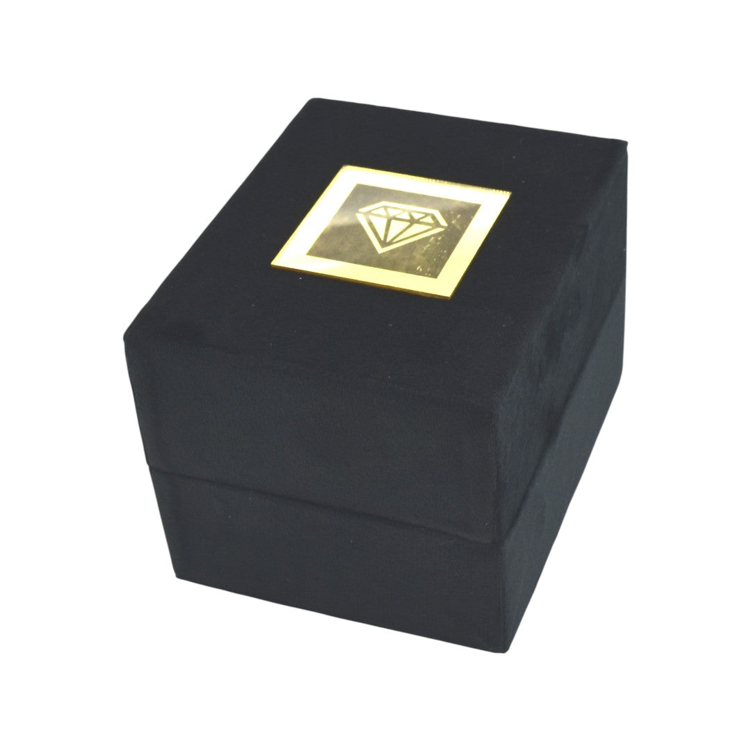 Jewellery Box With LED Light And Rotating Base 4x3x3"