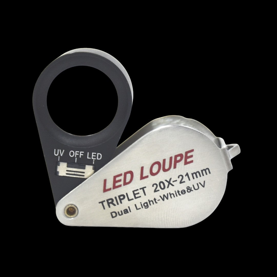 Loupe with LED and UV Light For Diamonds & Gemstones.