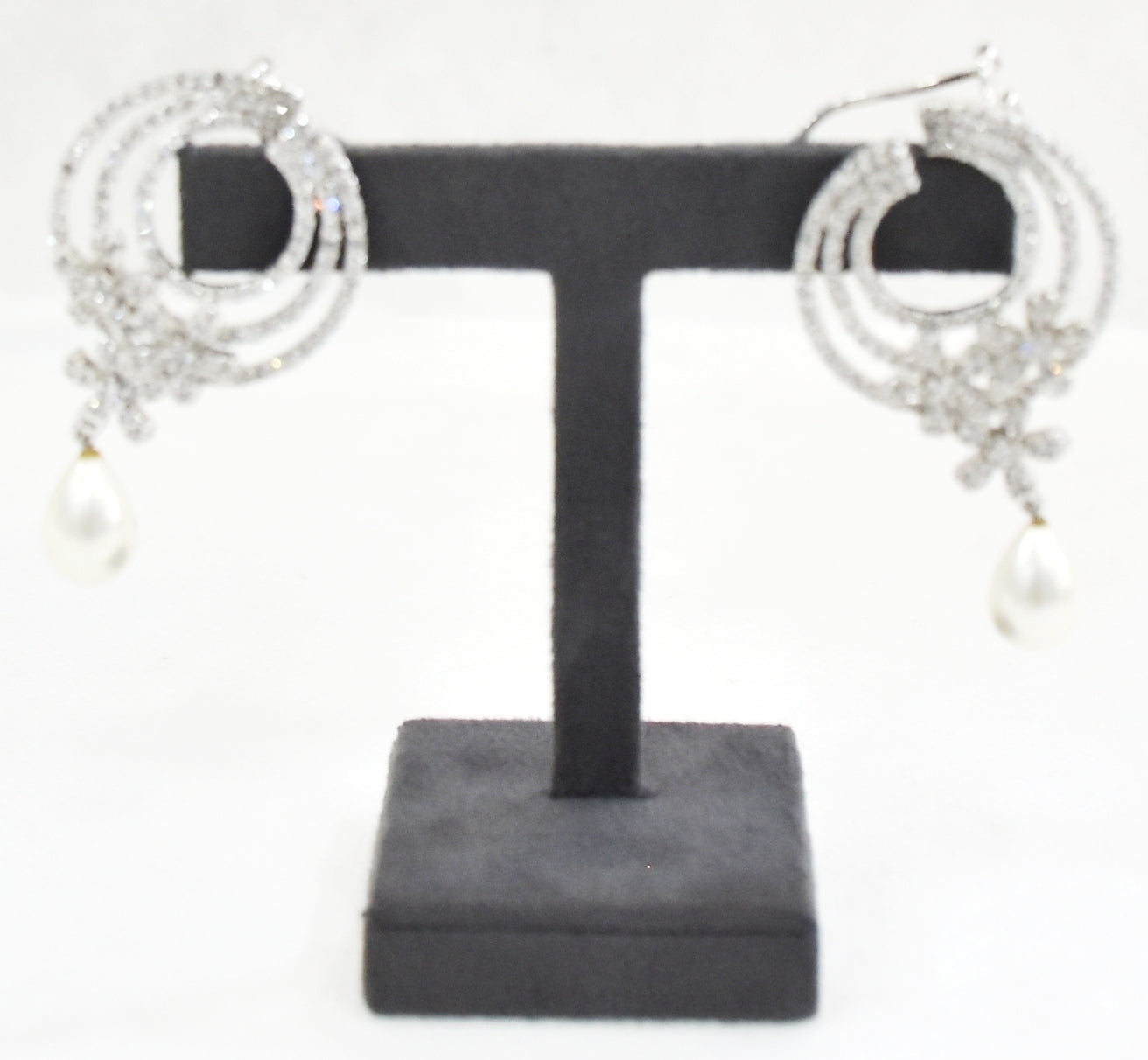 Grey Suede Jewellery Display Stands.