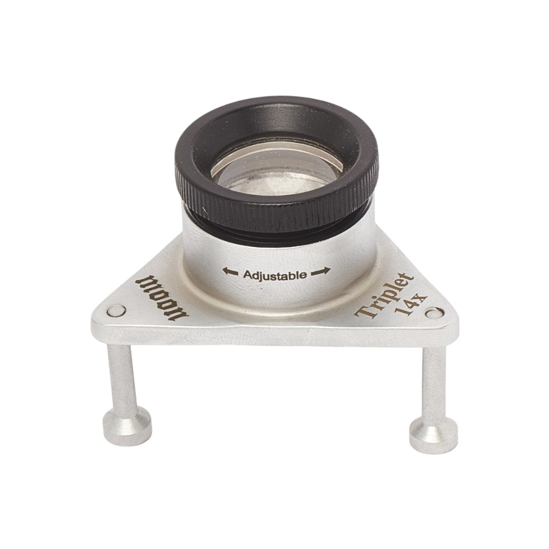 Tripod Ghodi Eye Loupe Magnifying Glass Lens Portable for Diamond & Gemstone Inspection, Sorting & Grading.