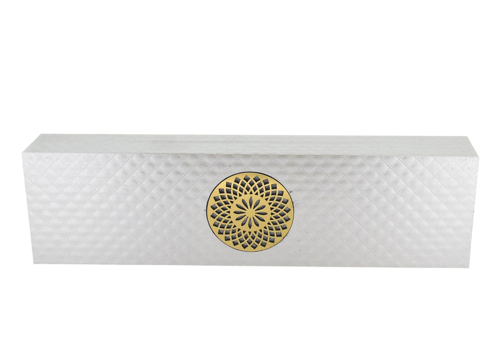 White Jewellery Box With Laser Cut Design & LED Light.