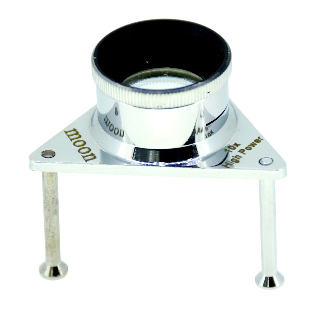 Tripod Ghodi Eye Loupe Magnifying Glass Lens Portable for Diamond & Gemstone Inspection, Sorting & Grading.