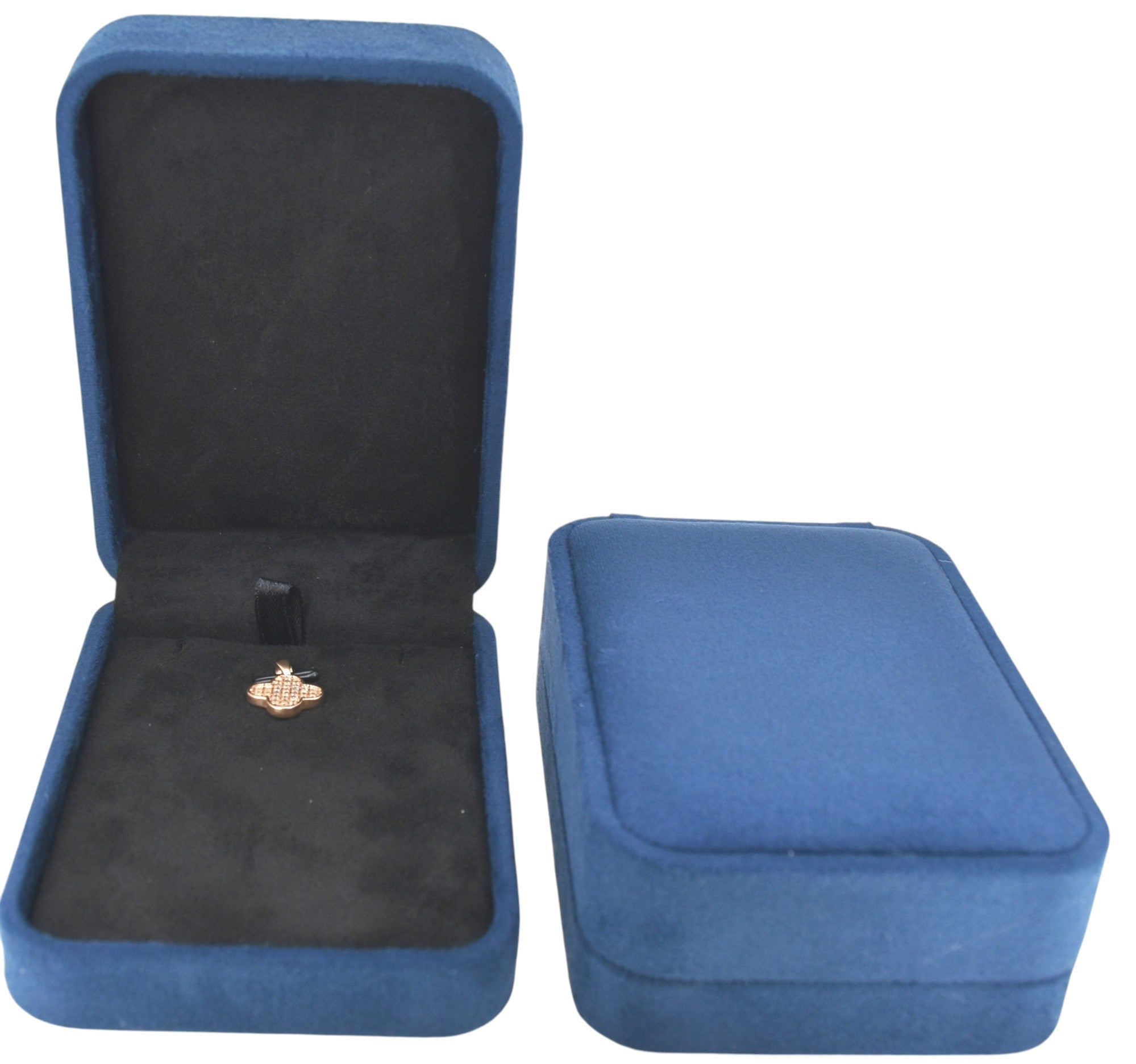 New Blue Velvet Jewelry Box.