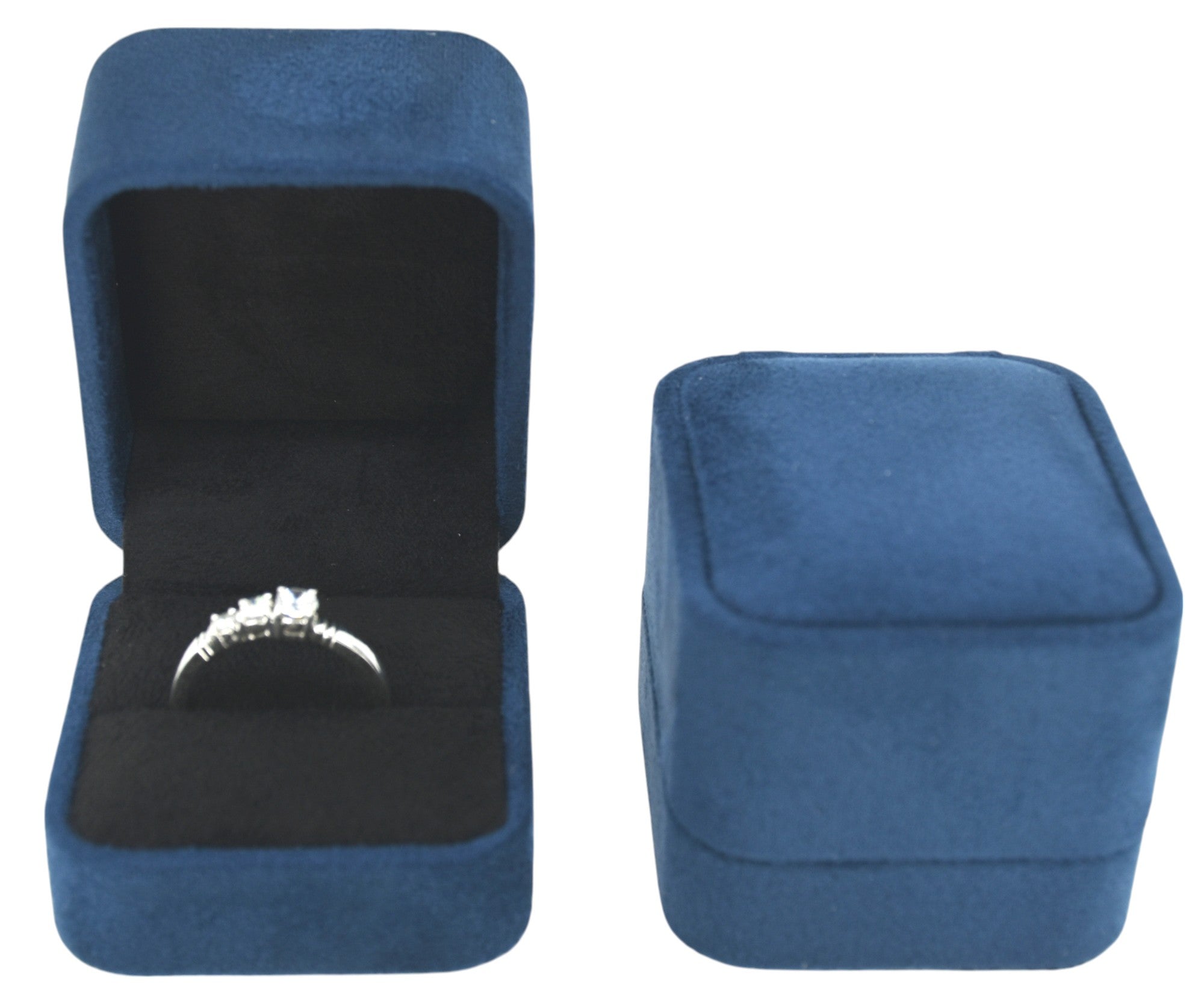 New Blue Velvet Jewelry Box.