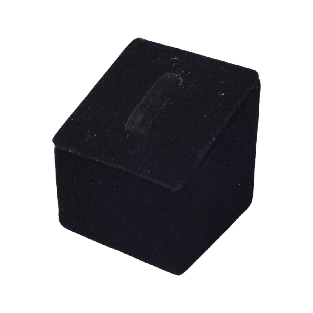 Black Flock Velvet Jewellery Display Stand.