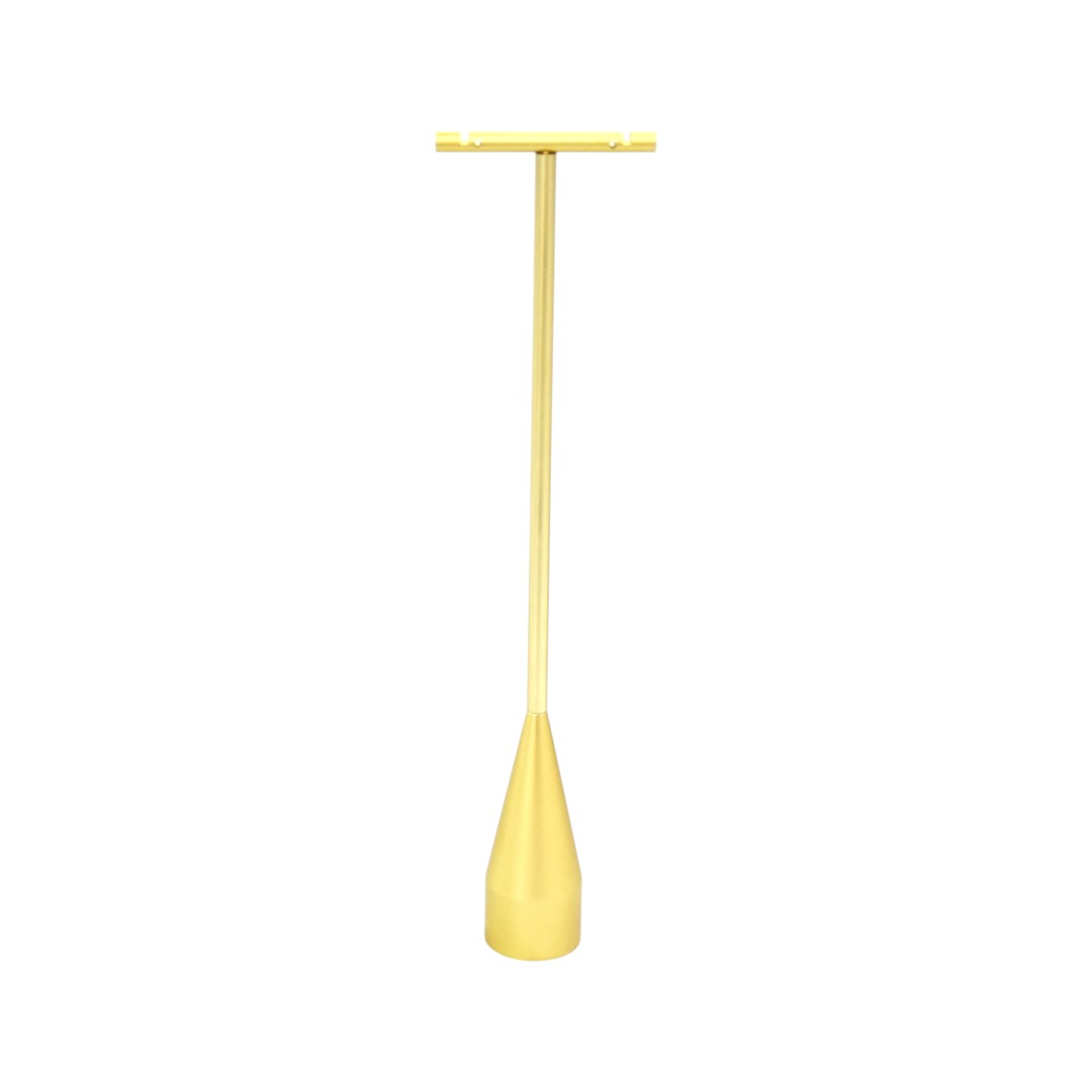 Elegant Gold Brass & Black Suede Jewellery Display Stands.