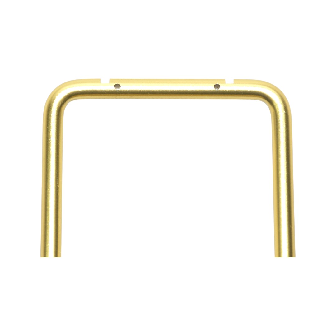 Elegant Gold Brass & Black Suede Jewellery Display Stands.