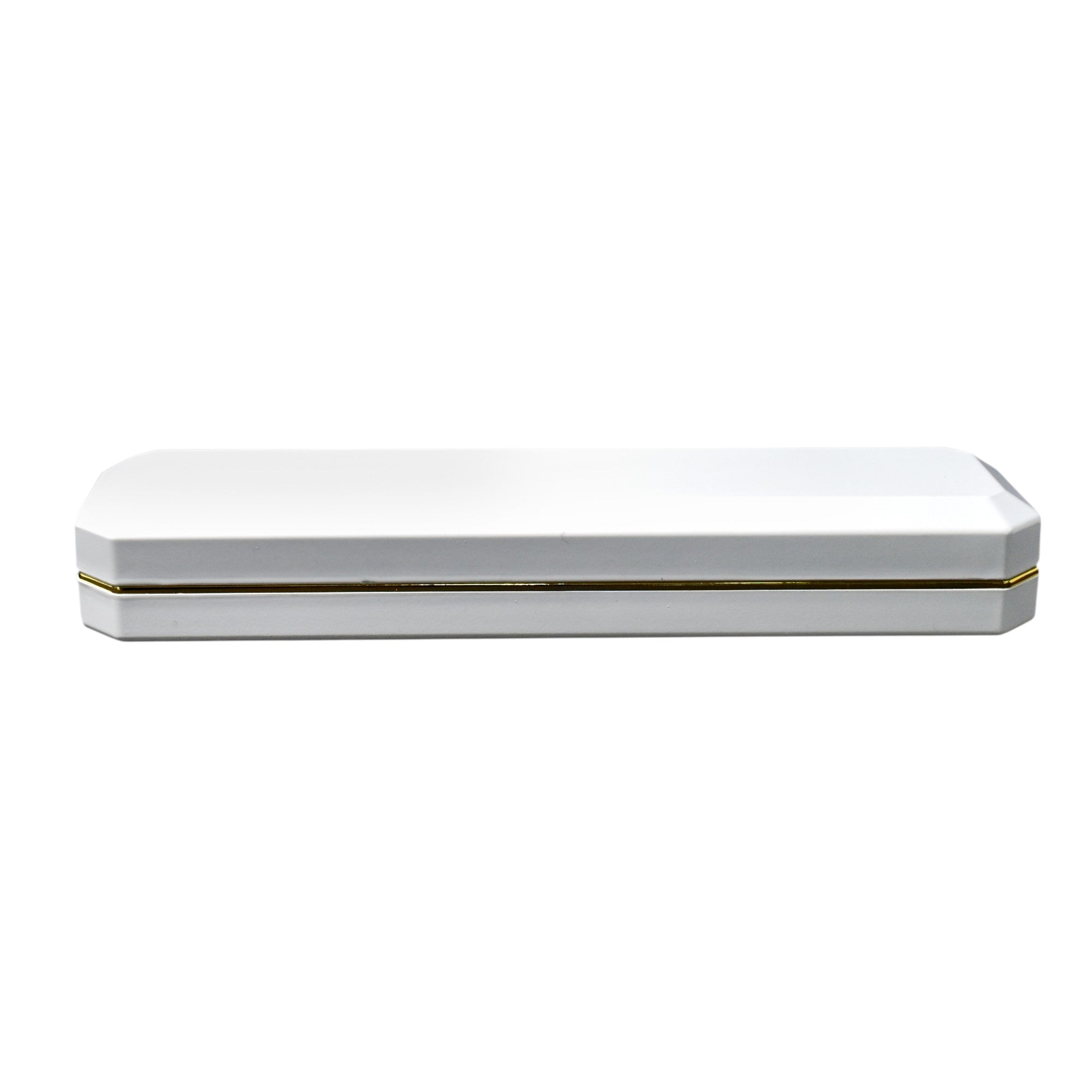 Glossy White Jewellery Boxes With Golden Border & LED Light.