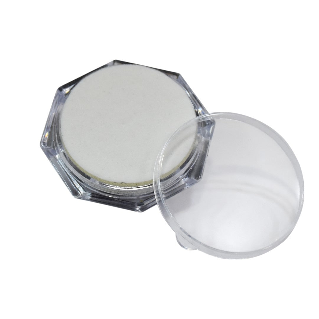 Diamond Storage & Display Boxes Dabbi with transparent Top & Reversible Insert Round Hexa (1.75 x 1.75) (Pack of 6pcs)