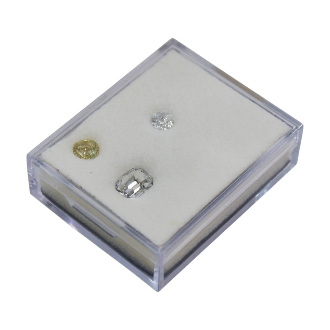 Diamond Storage & Display Boxes Dabbi with Transparent Top & Reversible Insert.