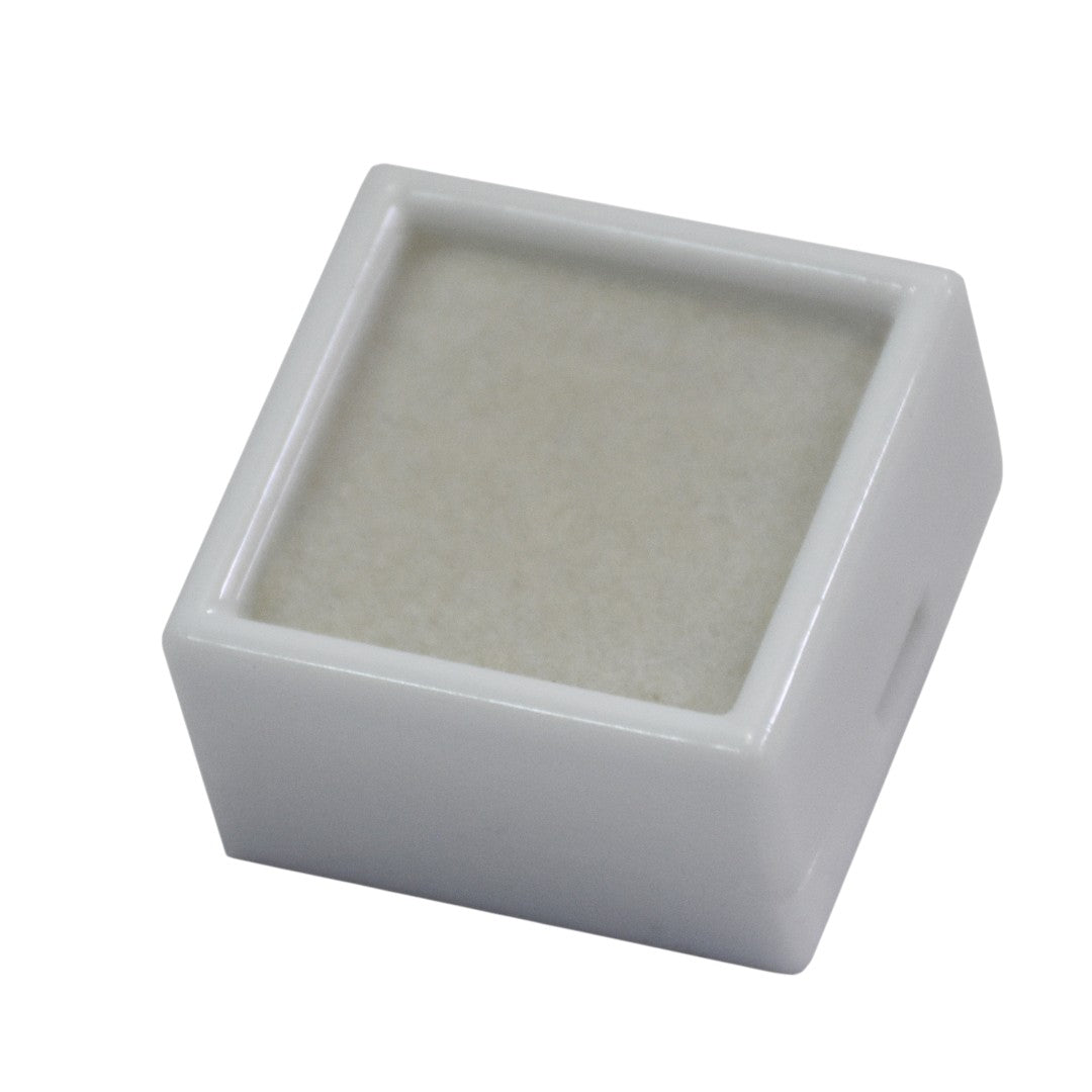 Diamond & Gemstone Box Dabbi with Transparent Glass Top & White Insert.