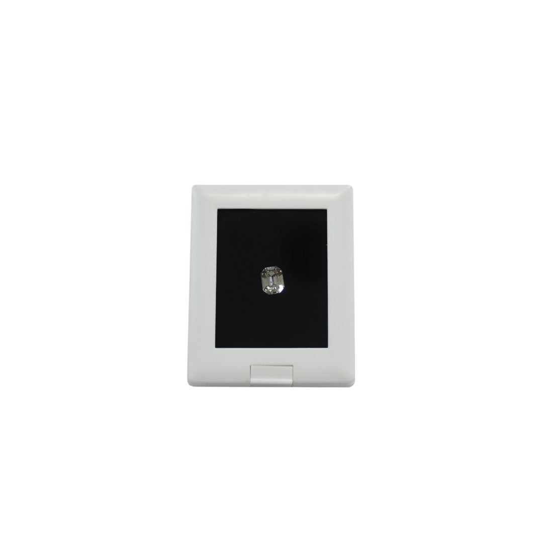 Diamond Gemstone Colour Stone Box with Clear Top, In-built Stand & Reversable Insert (2.25 x 2.75)