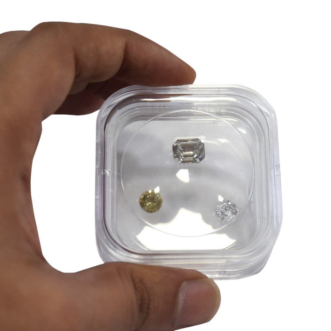 Diamond & Gemstone Storage & Display Boxes with TRANSPARENT FILM INSIDE/GEL DABBI.