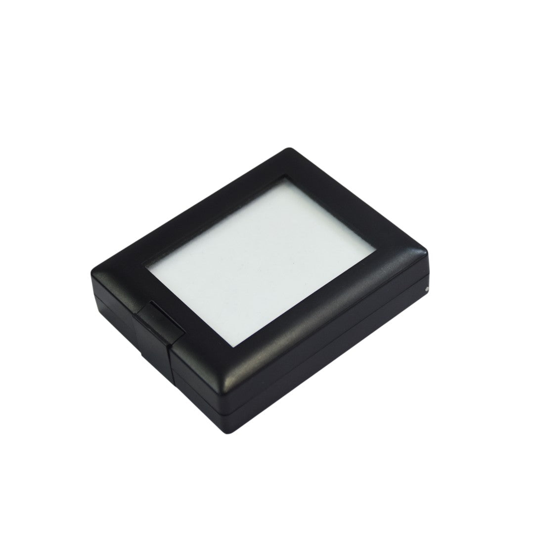 Diamond Gemstone Colour Stone Box with Clear Top, In-built Stand & Reversable Insert (2.25 x 2.75)