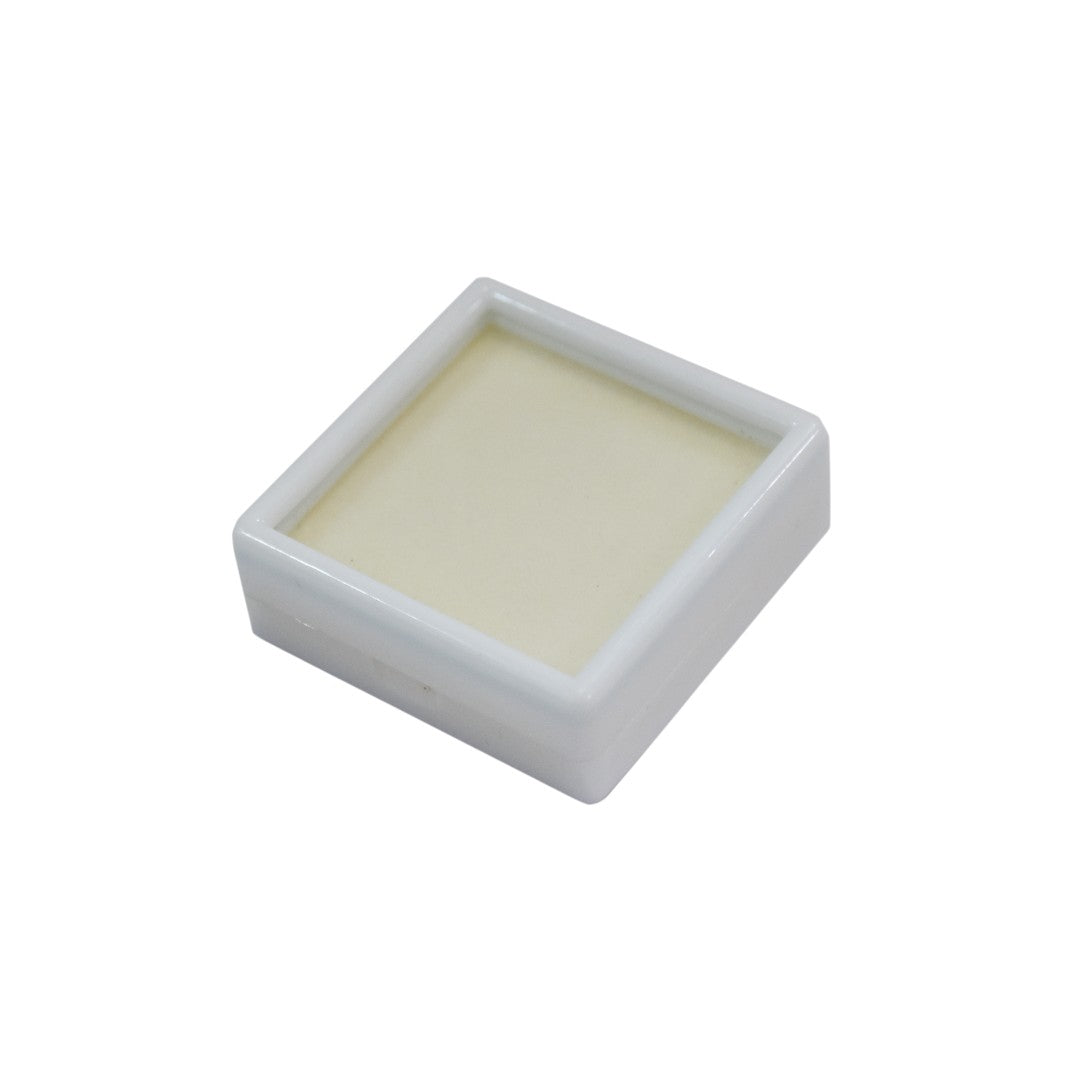 Diamond & Gemstone Box Dabbi with Transparent Glass Top & White Insert.