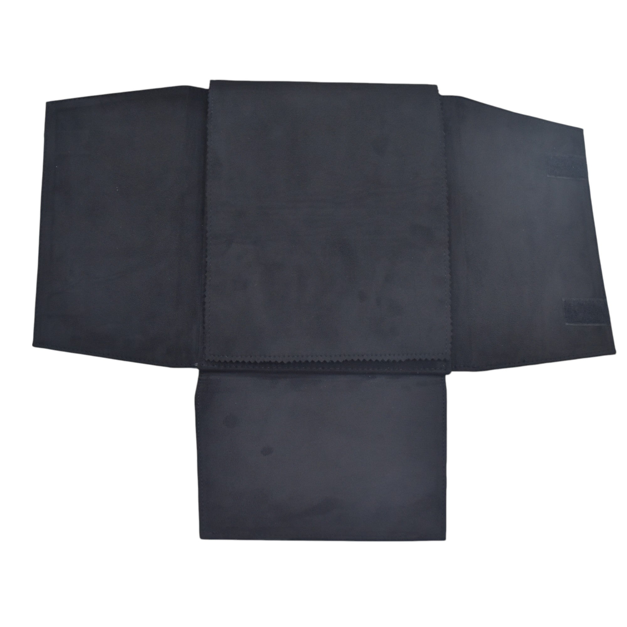 Black Suede Jewellery Stock Roller and Folder For Storage & Travel.