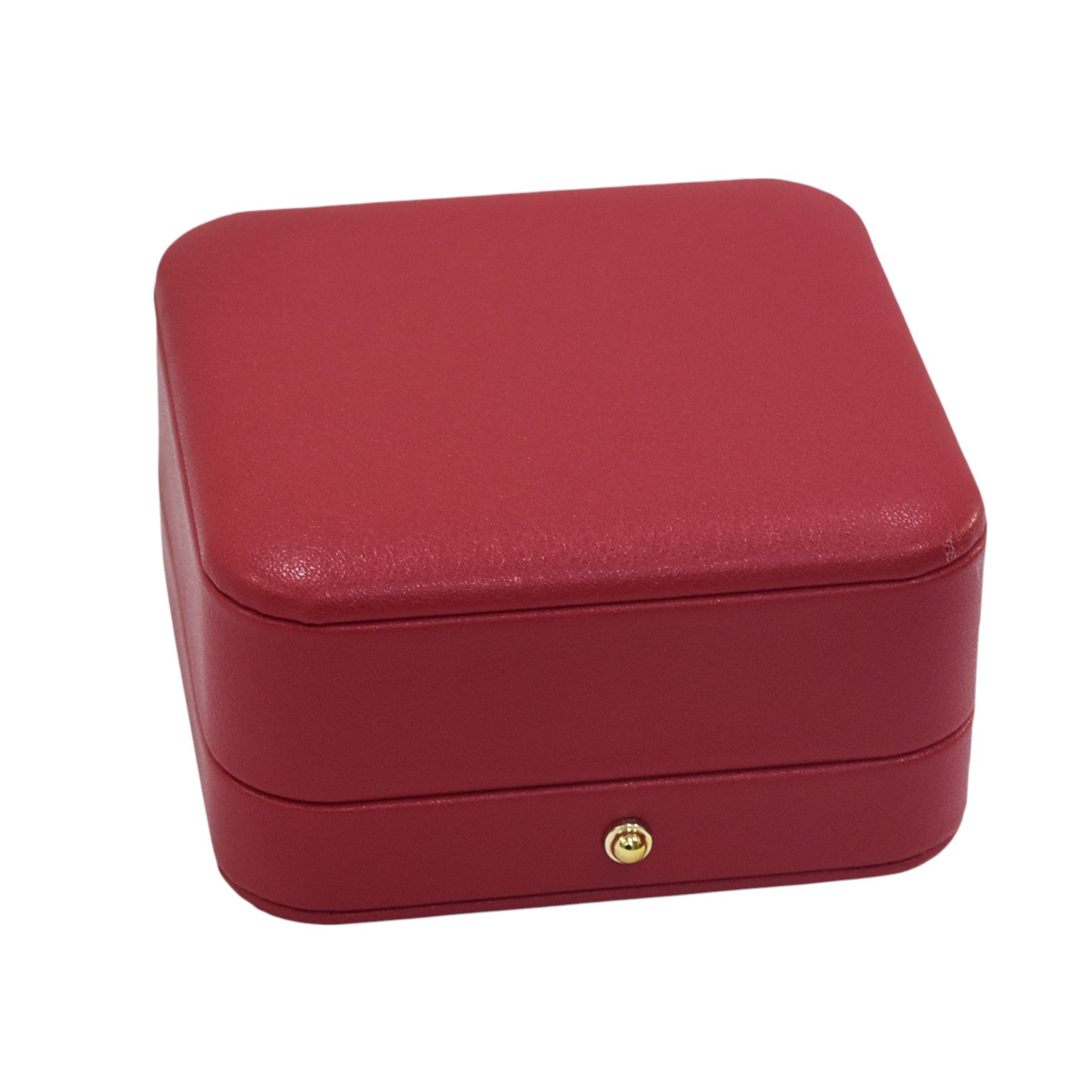 Red PU finish Jewellery Box with Stylish Golden Button.