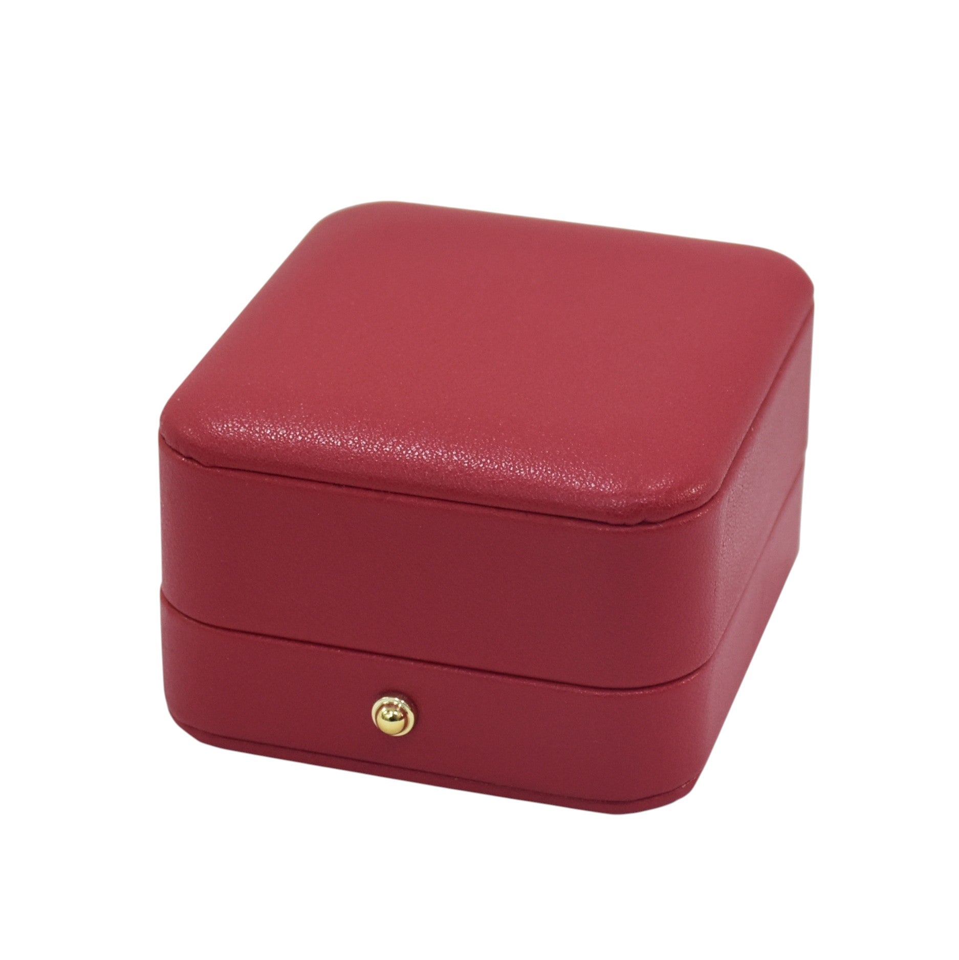 Red PU finish Jewellery Box with Stylish Golden Button.