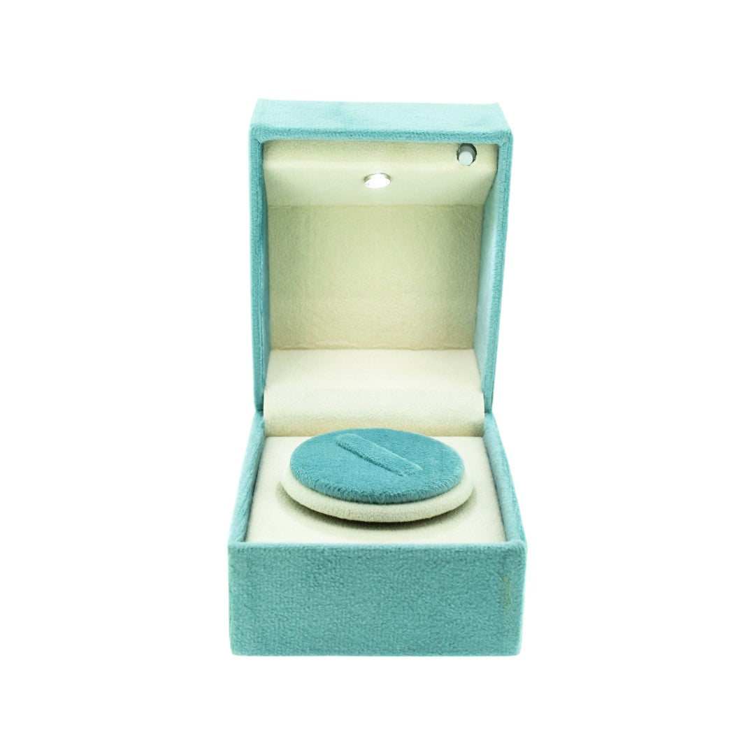 Jewellery Box With LED Light And Rotating Base 4x3x3"