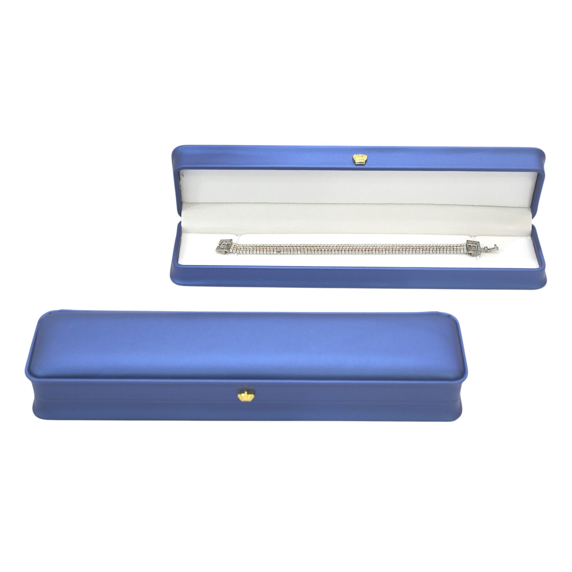 Designer PU Jewellery Box With Golden Button.