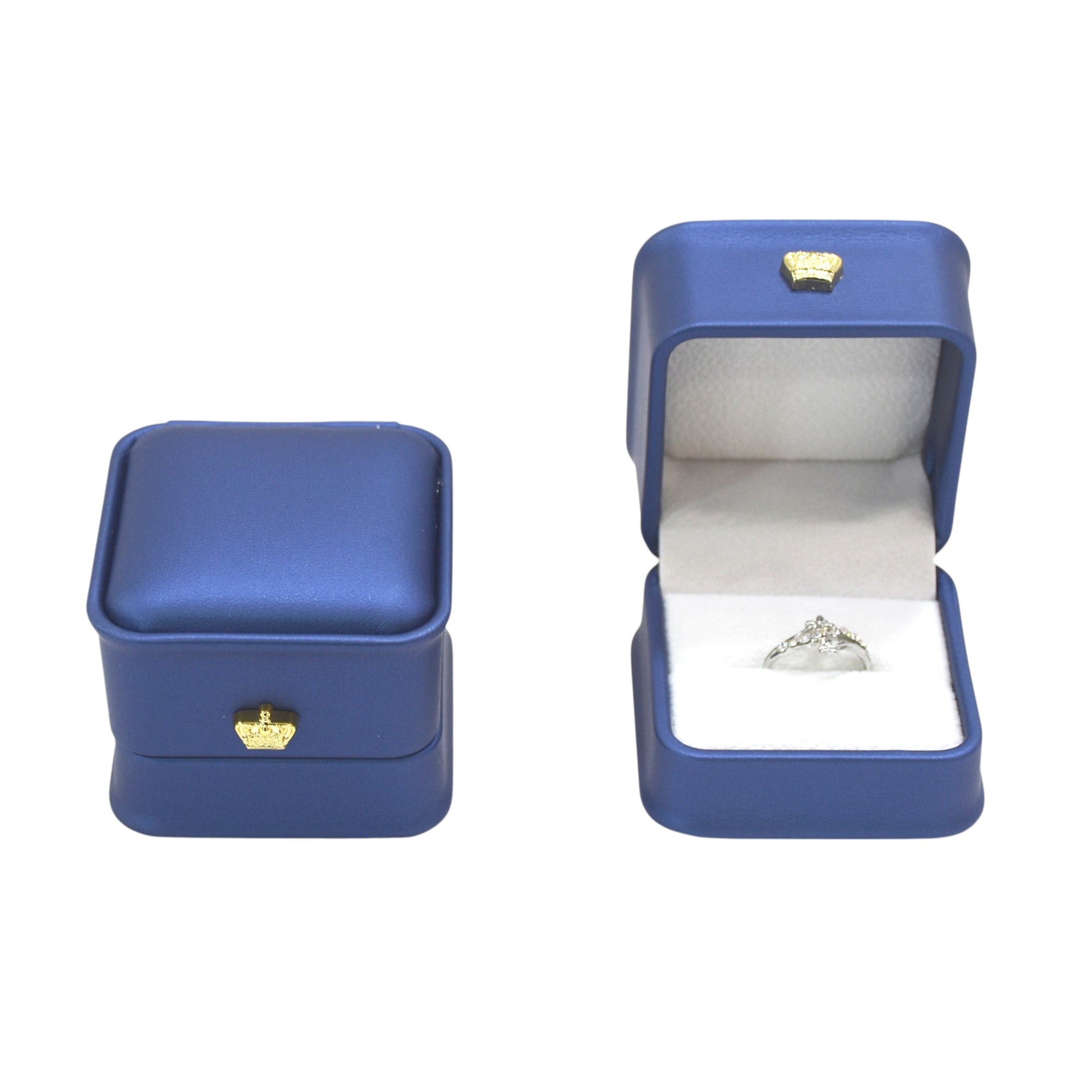 Designer PU Jewellery Box With Golden Button.