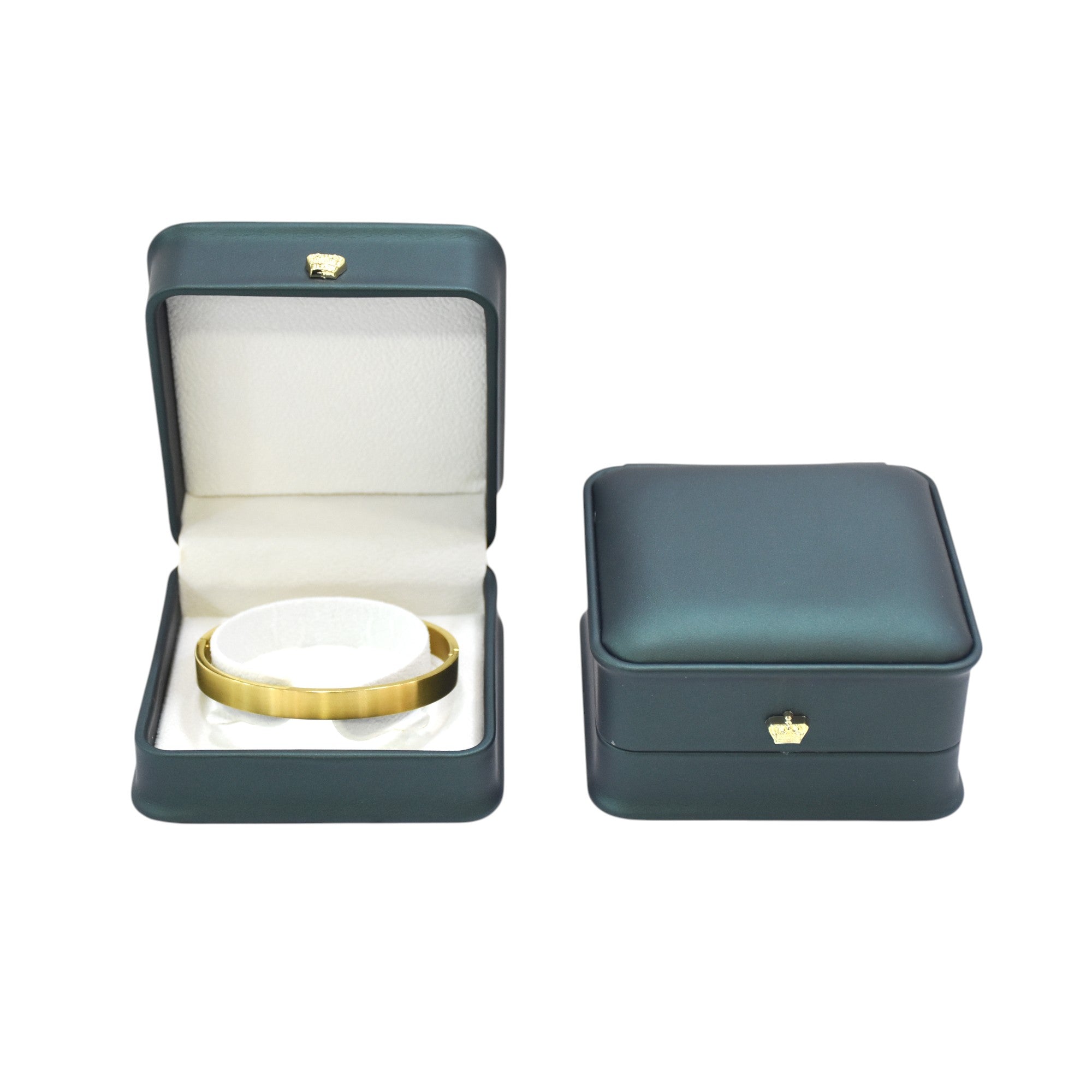 Designer PU Jewellery Box With Golden Button.