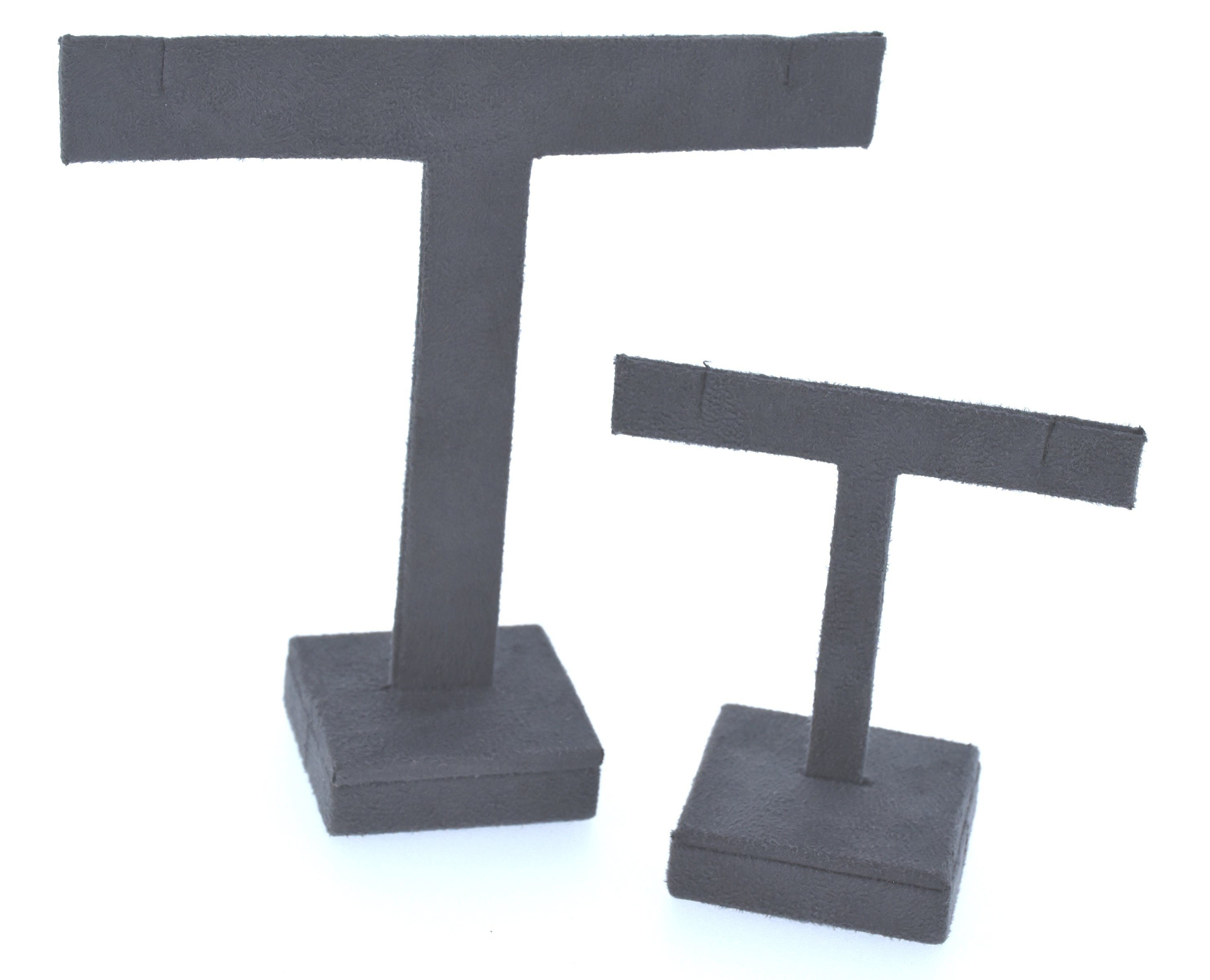 Grey Suede Jewellery Display Stands.