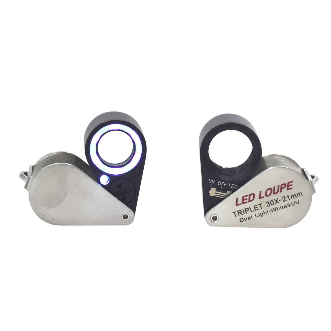 Loupe with LED and UV Light For Diamonds & Gemstones.