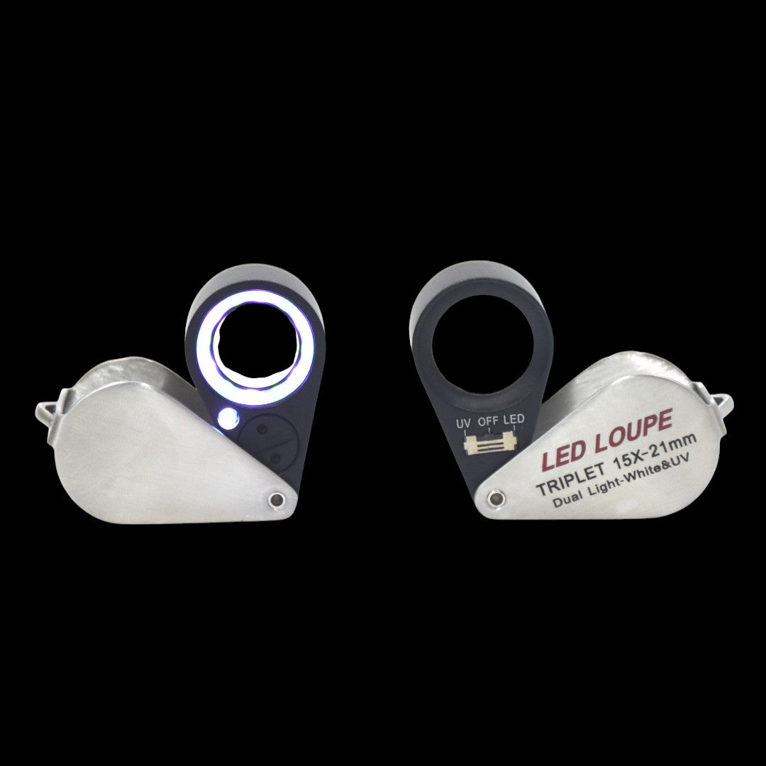 Loupe with LED and UV Light For Diamonds & Gemstones.