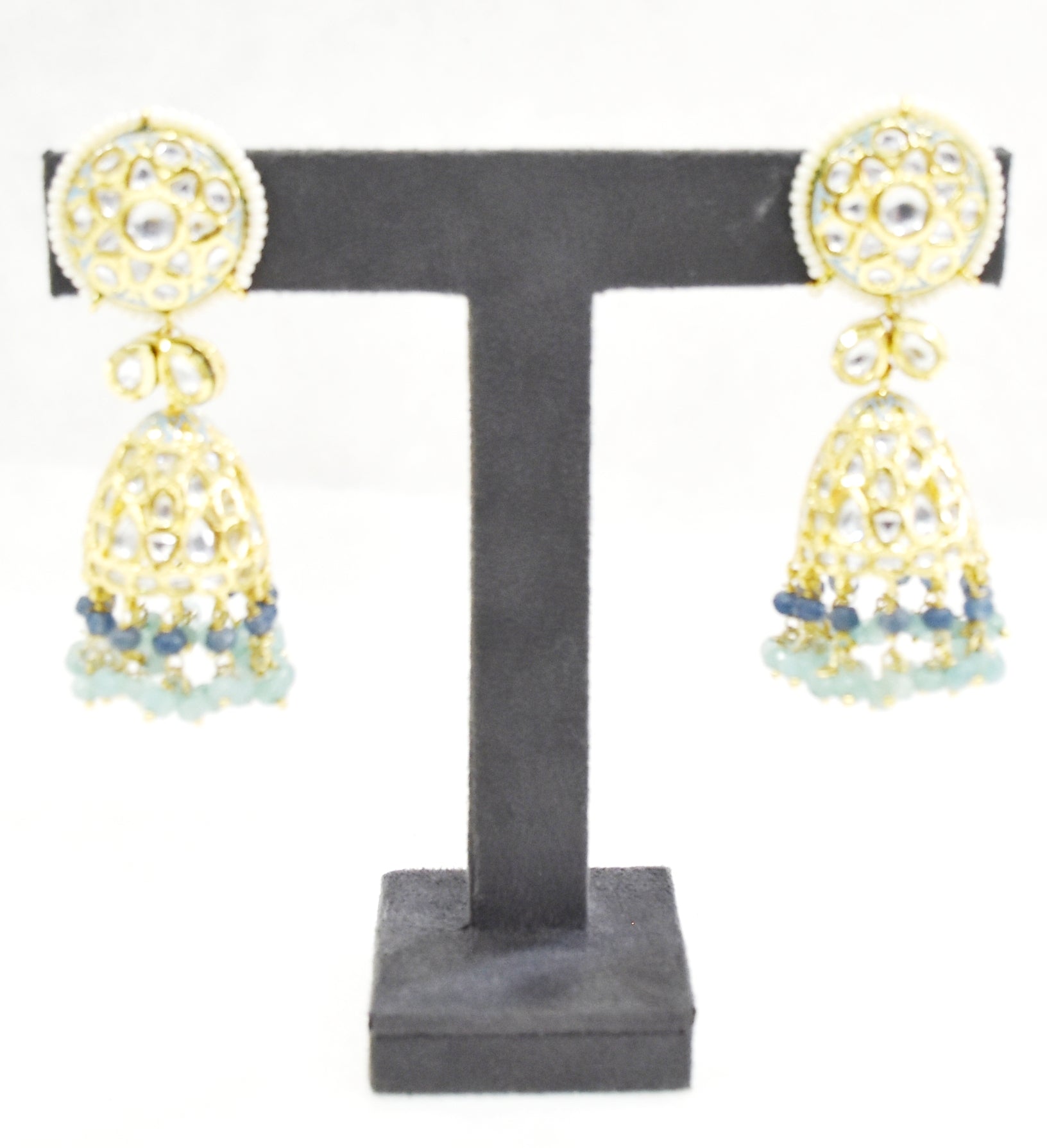 Grey Suede Jewellery Display Stands.