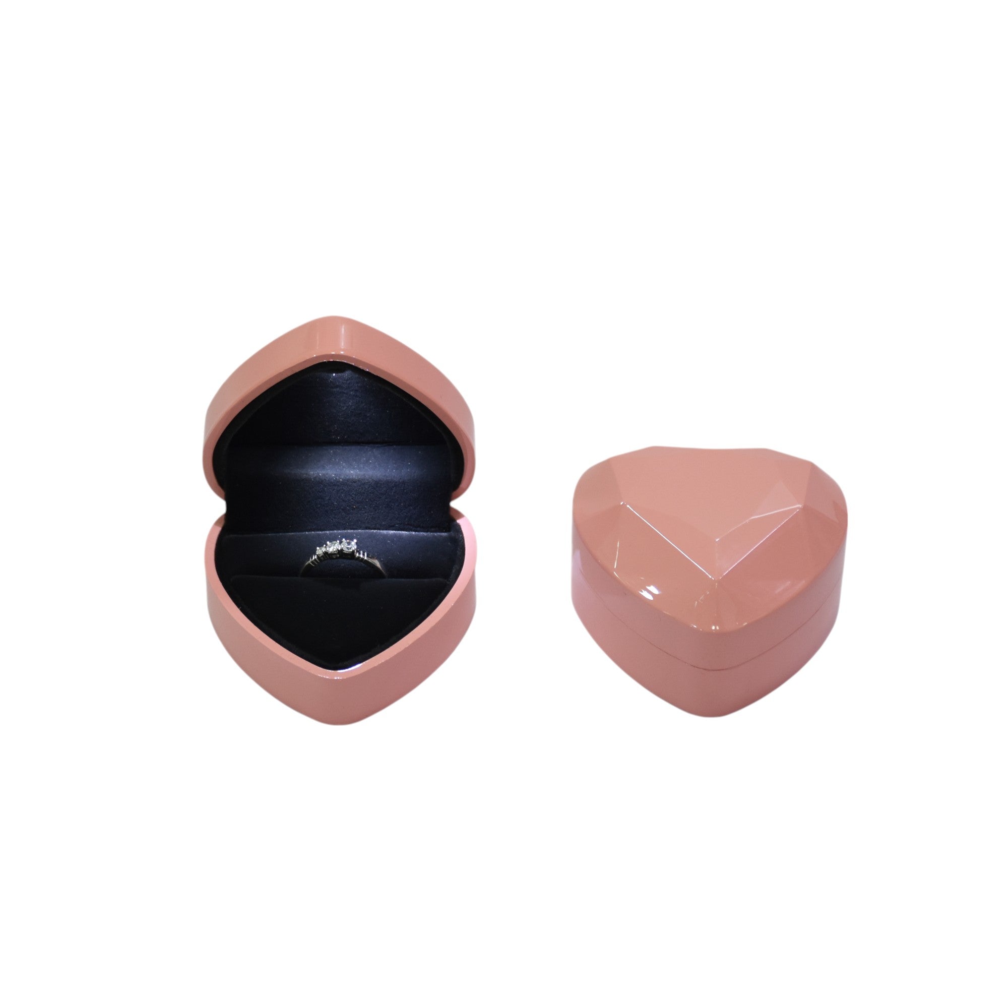 Heart Shape Box with LED Light 2.75x2.75"