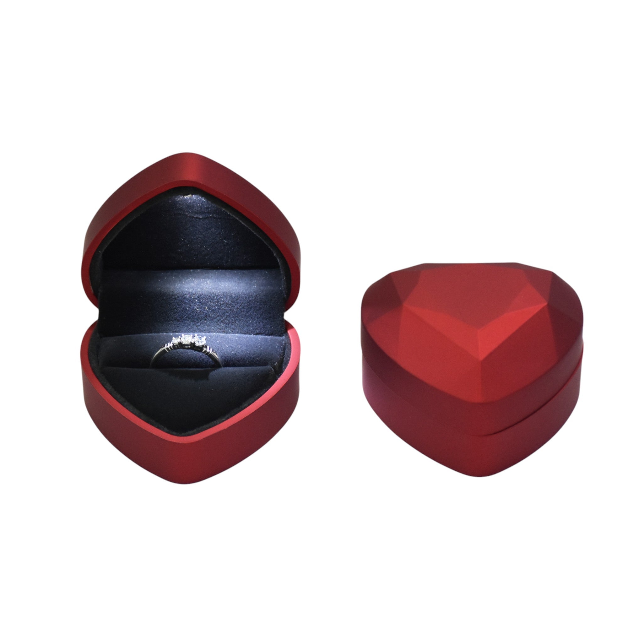 Heart Shape Box with LED Light 2.75x2.75"