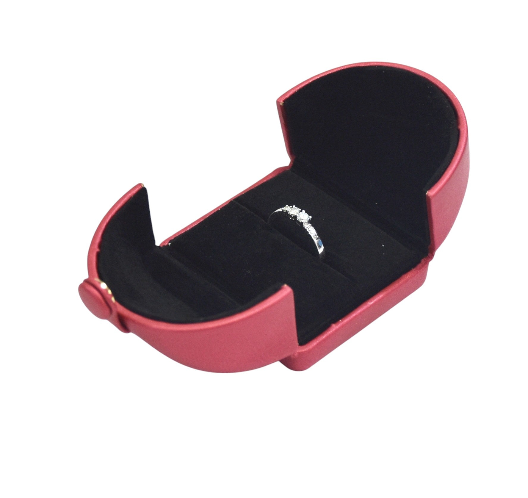Two Door Designer Velvet Jewellery Box for Ring.