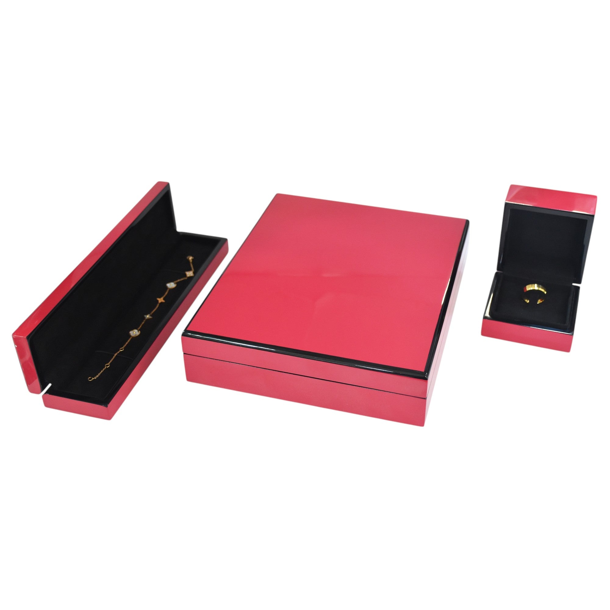 Red Wooden Lamination Series Box.