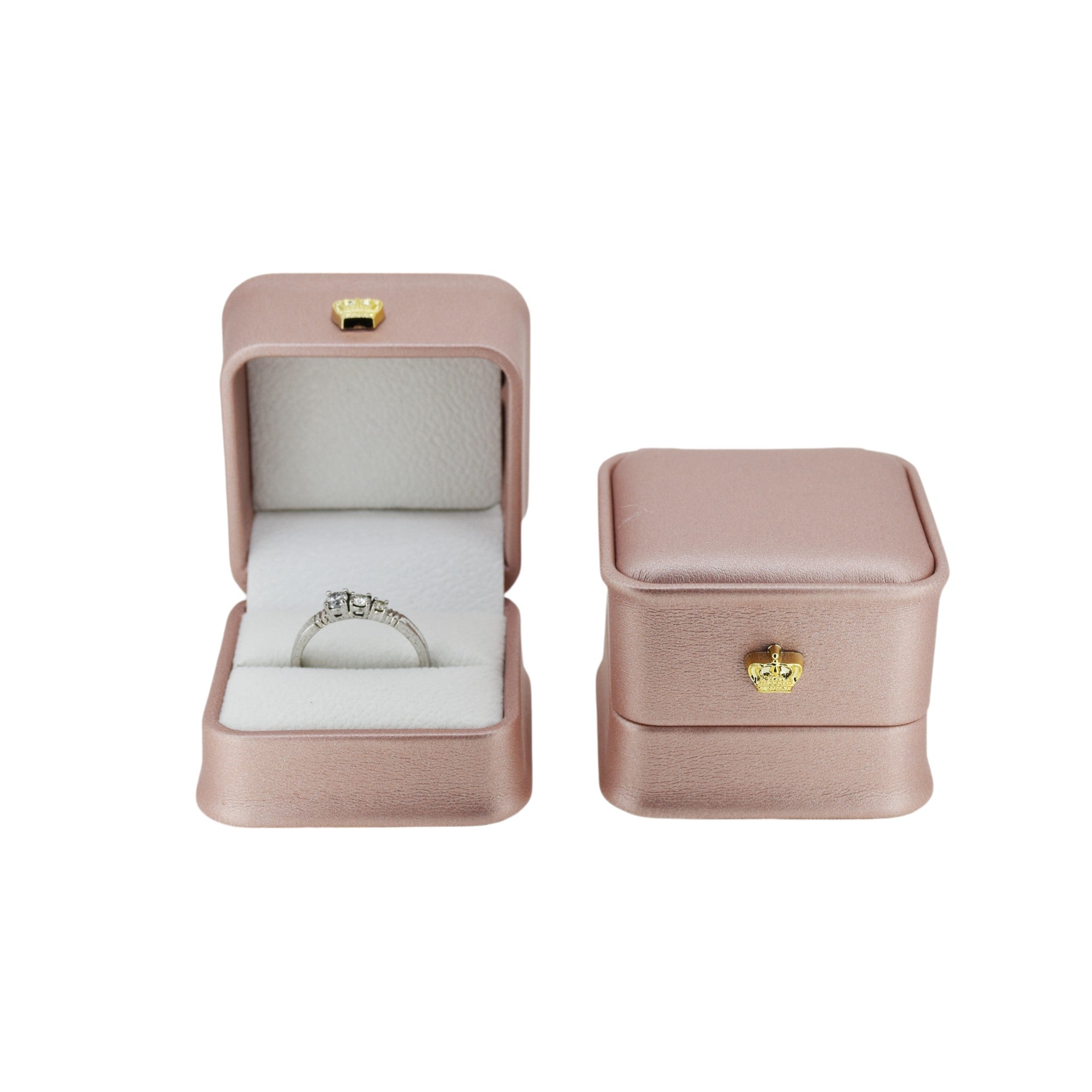Designer PU Jewellery Box With Golden Button.
