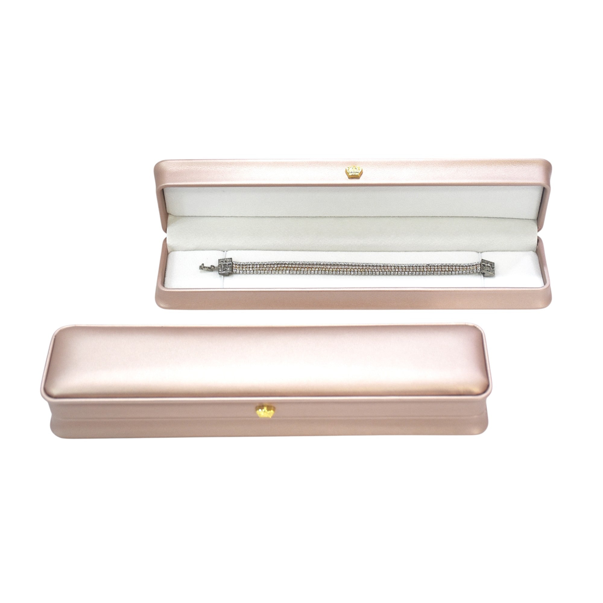 Designer PU Jewellery Box With Golden Button.