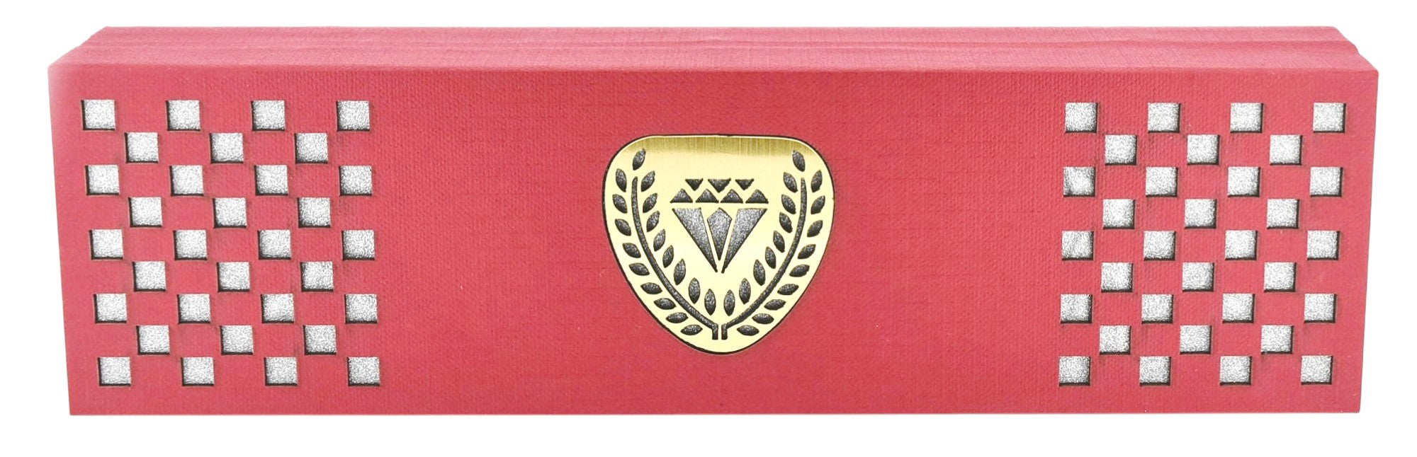Red Jewellery Box With Laser Cut Design & LED Light.