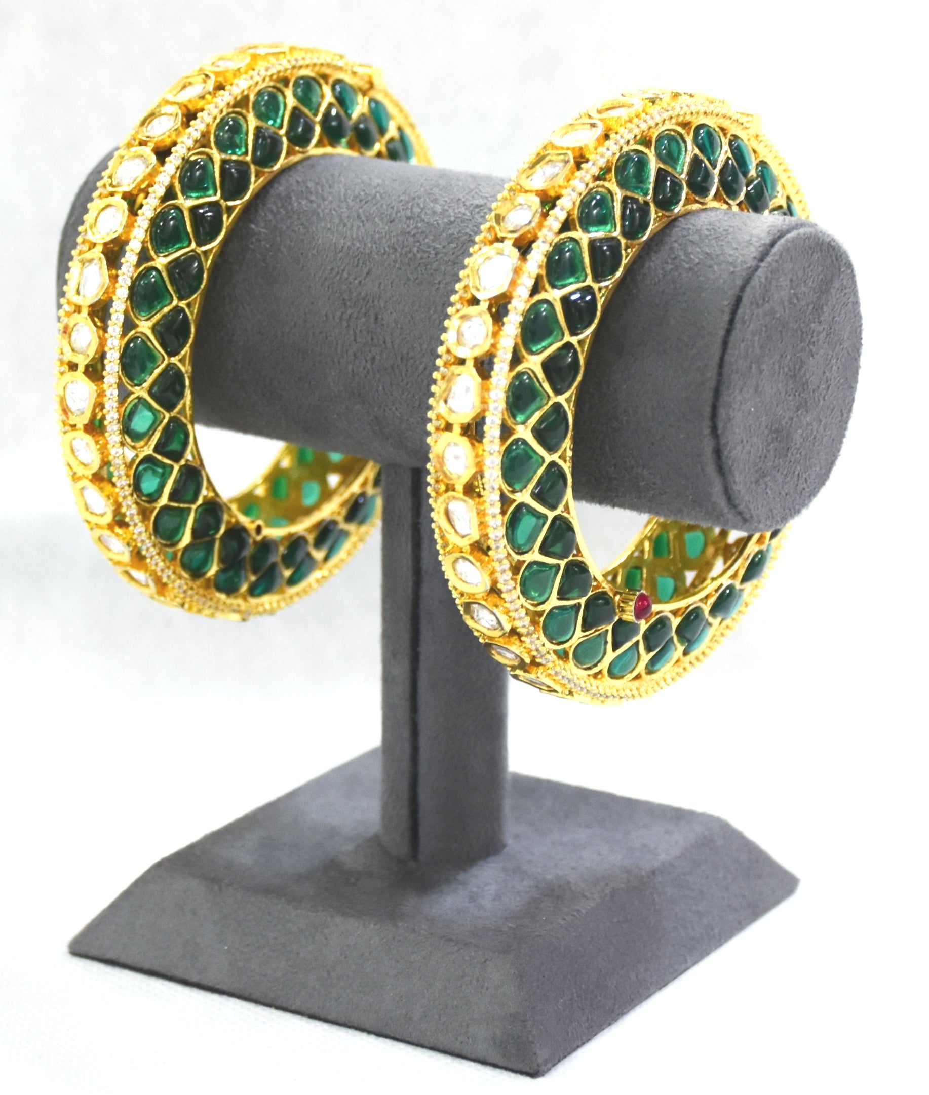Grey Suede Jewellery Display Stands.