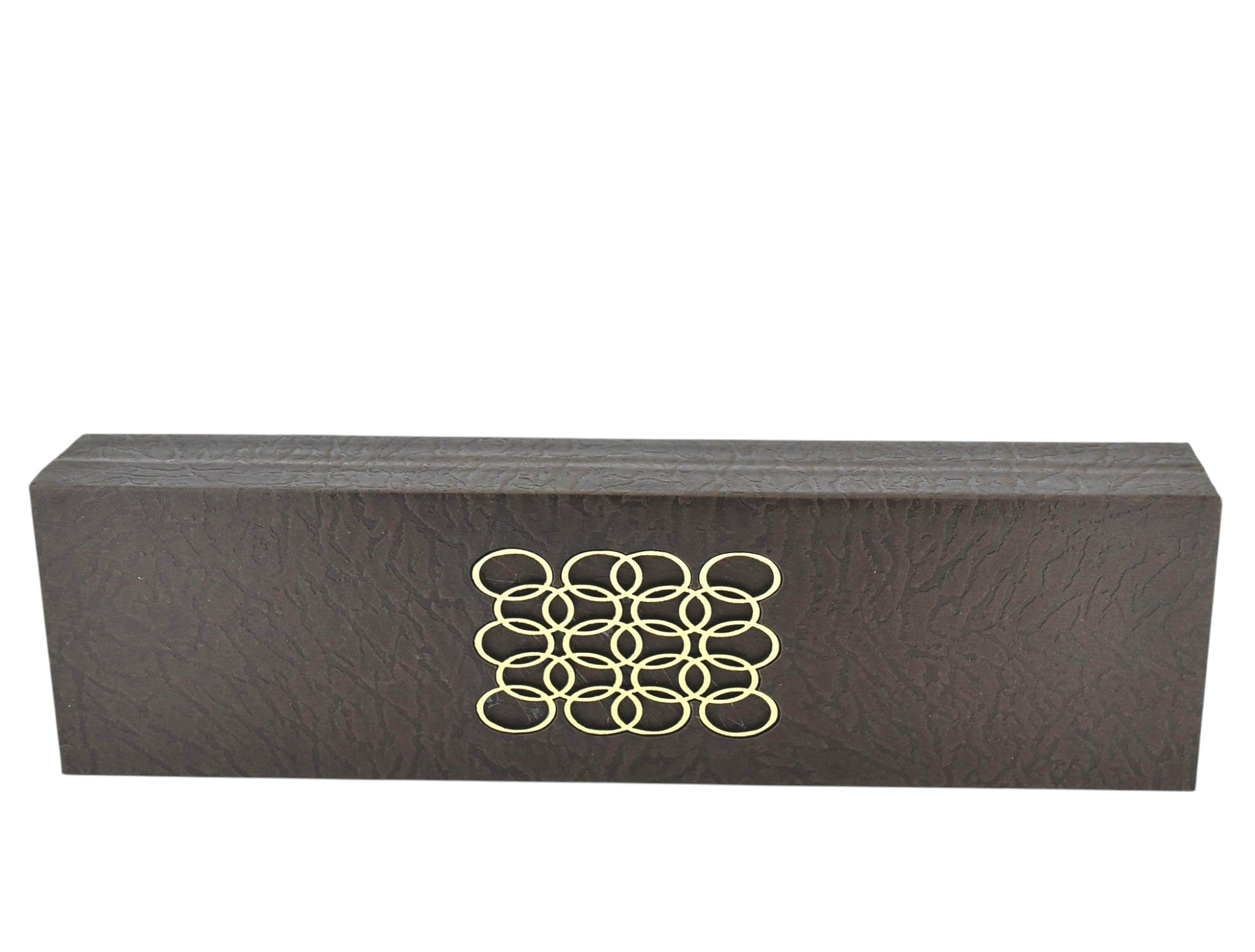 Brown Jewellery Box With Laser Cut Design & LED Light