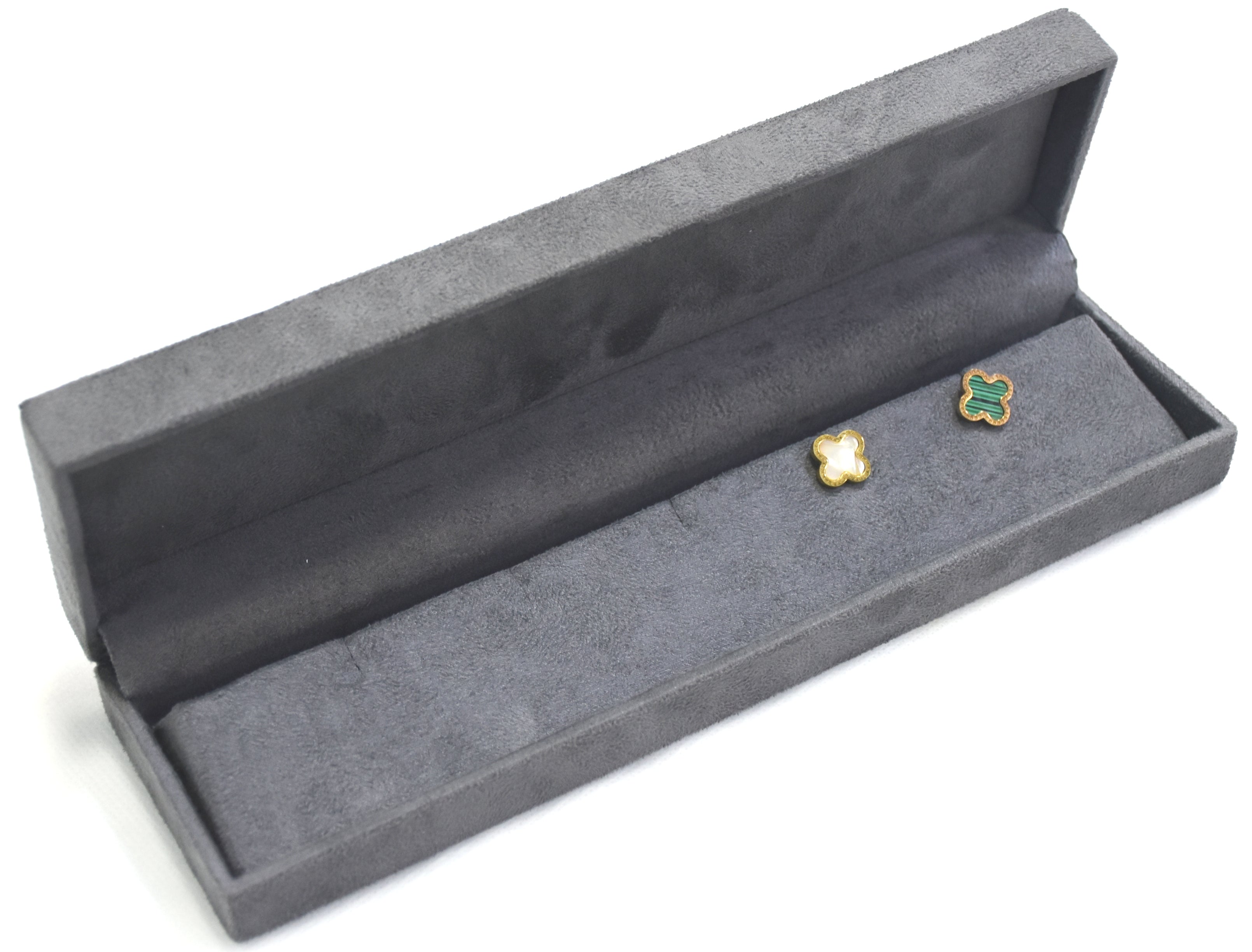Grey Suede Jewellery Display Stands.